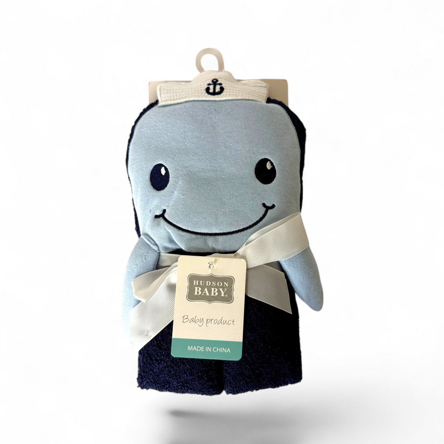 Hudson Baby Hooded Dolphin Bath Towel Cute Design