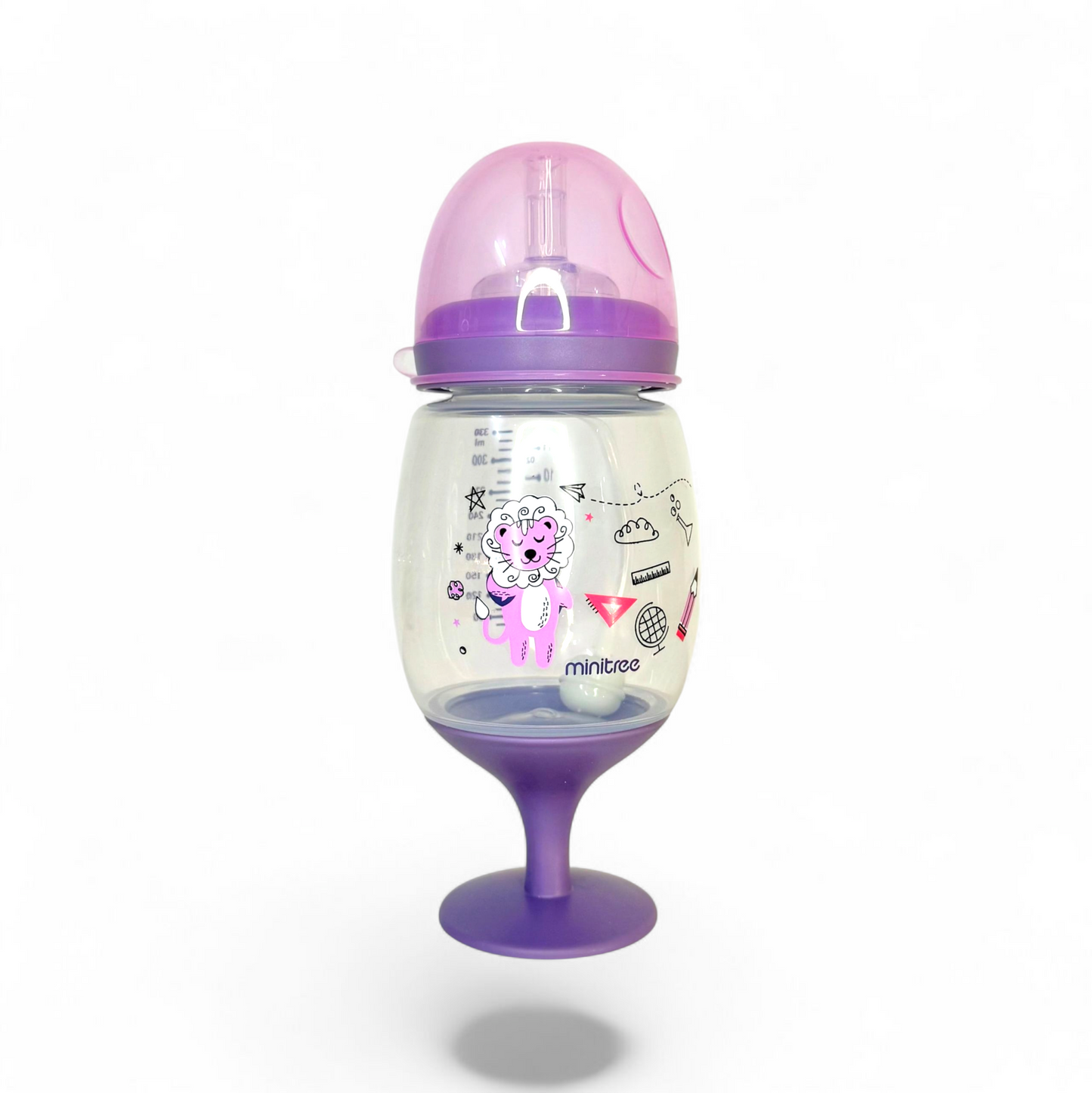 MiniTree 330ml Wideneck 3 in 1 Baby Feeder Sipper Straw