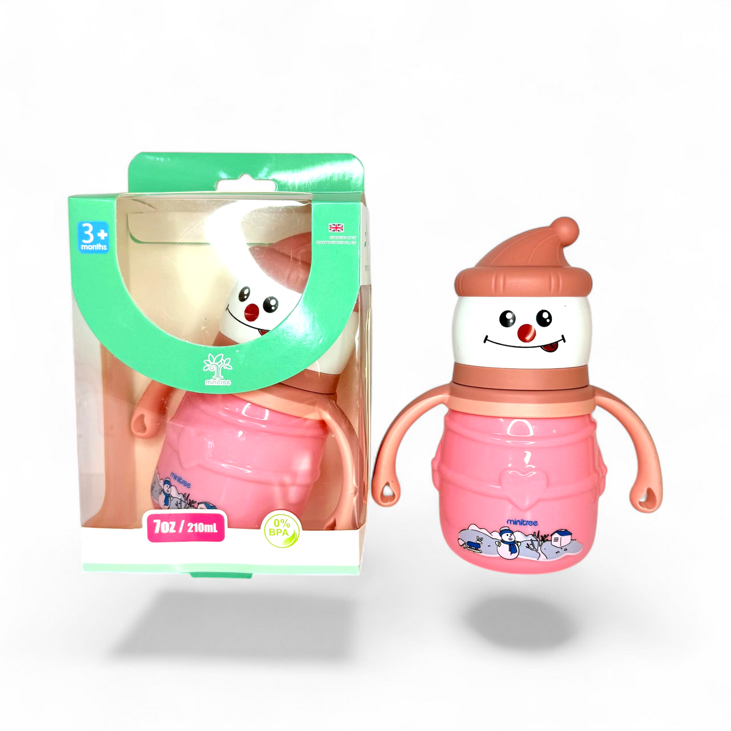MiniTree 210ml Baby Feeder Snowman Shape for 3+ Months