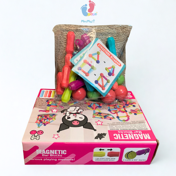 Magnetic Construction Set 25pcs Colorful STEM Toy for Kids