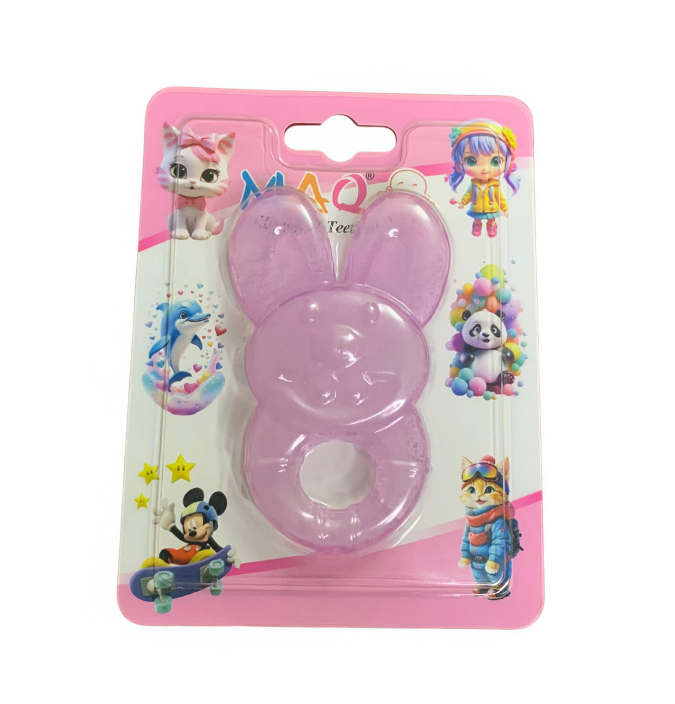 MAQ Cute Design Silicone Teether - Soothing Relief for Teething Babies