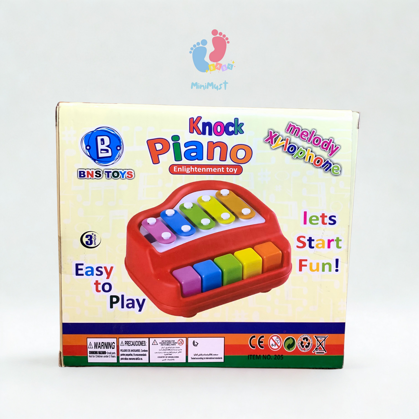 2-in-1 Xylophone Piano Toy with Sticks for Kids
