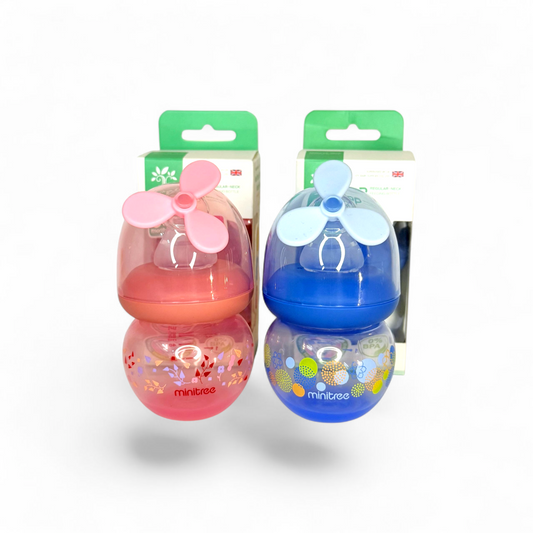MiniTree Newborn Baby Feeder 60ml Wide Neck with Fan Cap