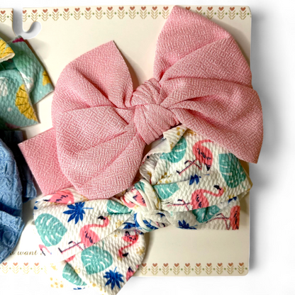 Pack of 4 Multicolor Baby Girl Headbands Cute Design