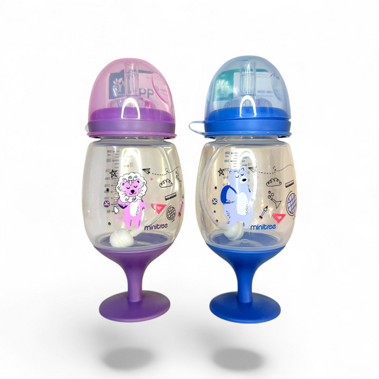 MiniTree 330ml Wideneck 3 in 1 Baby Feeder Sipper Straw
