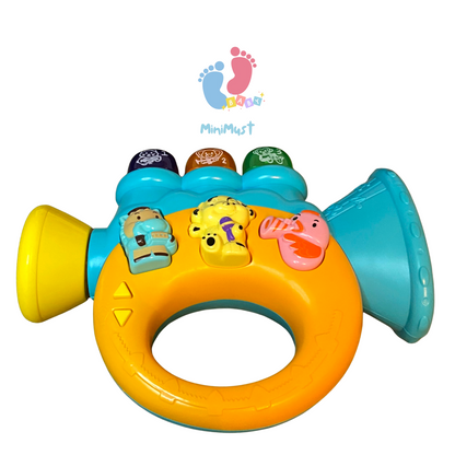 Musical Trumpet Toy for Kids with 4 Sound Modes
