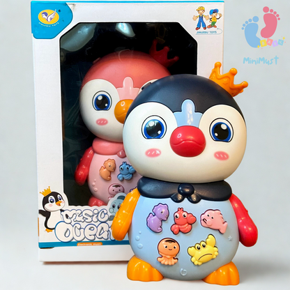 Cute Penguin Musical Toy with 3 Modes and Buttons