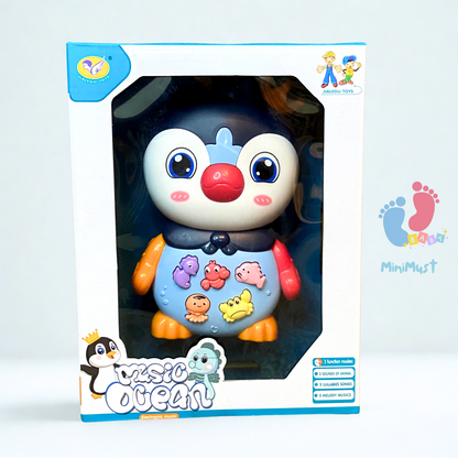 Cute Penguin Musical Toy with 3 Modes and Buttons