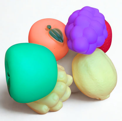 Ultimate Fun Baby Bundle 11pcs Cute Rattles Set & 6pcs Fruit ChuChu Toys