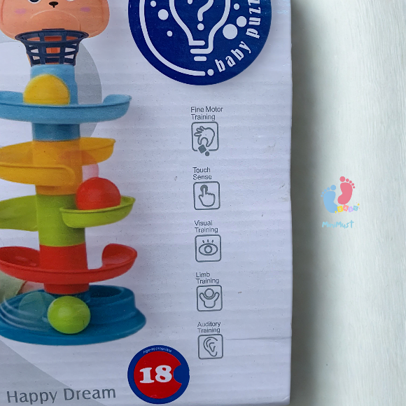 Huanger Roll Ball Toy 18pcs  Fun Learning Playset
