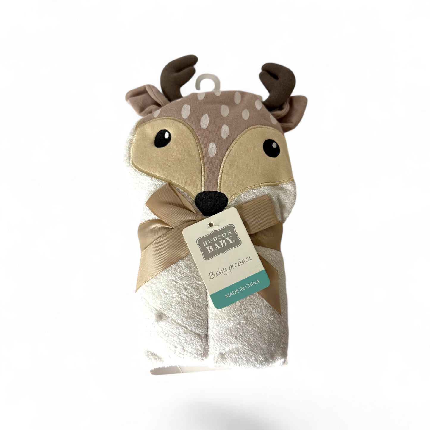 Hudson Baby Hooded Deer Character Bath Towel