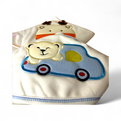 Pack of 2 Cute Premium 100% Cotton Wrapping Sheets