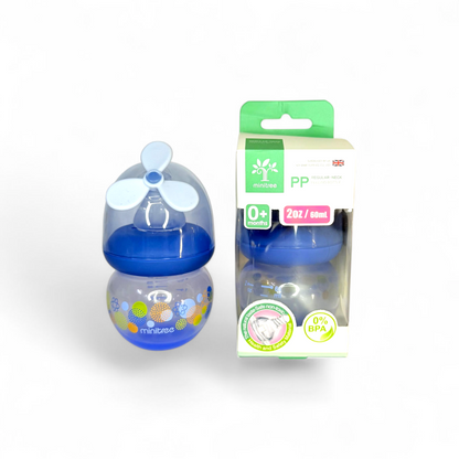 MiniTree Newborn Baby Feeder 60ml Wide Neck with Fan Cap
