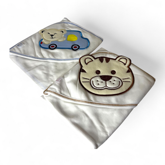 Pack of 2 Premium 100% Cotton Baby Wrapping Sheets