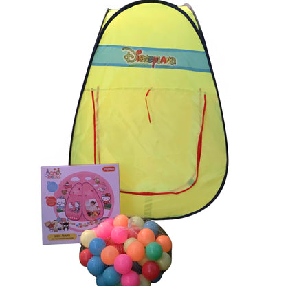 Pop Tent House - Cute Animated Characters Play Den + 50 Balls