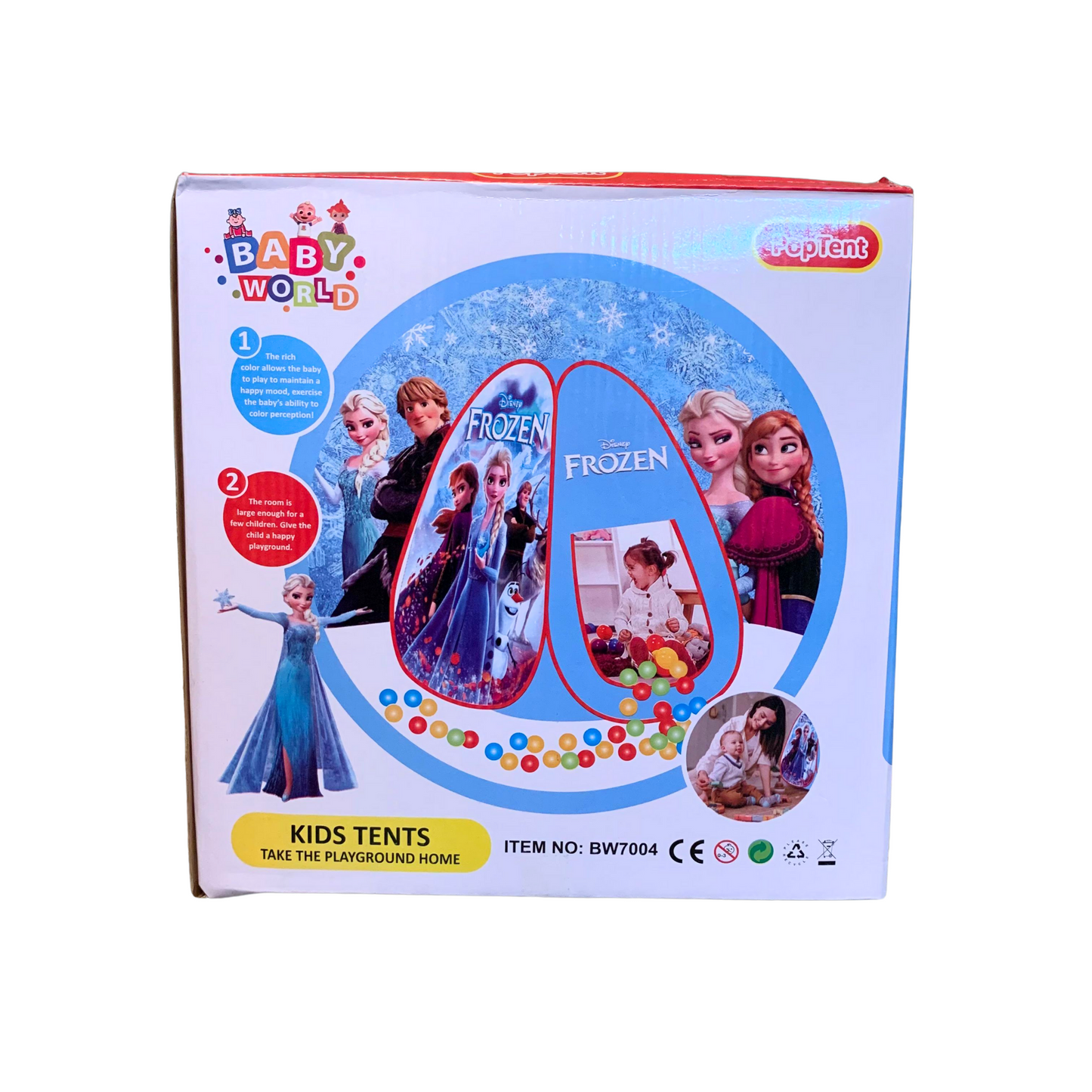 Pop Tent House - Cute Animated Characters Play Den + 50 Balls