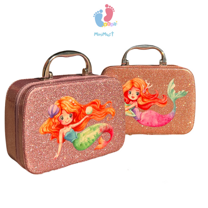 Kids Makeup Kit with Brushes, Nail Polish, Glitter & Accessories.