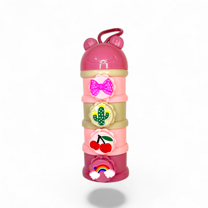 Fish Milk Powder Container Cute Design with 4 Sections