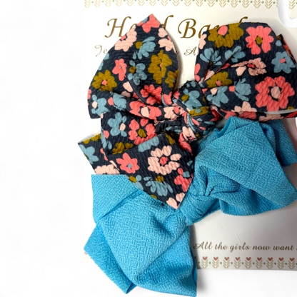 Pack of 4 Multicolor Flowered Baby Girl Headbands Cute Design