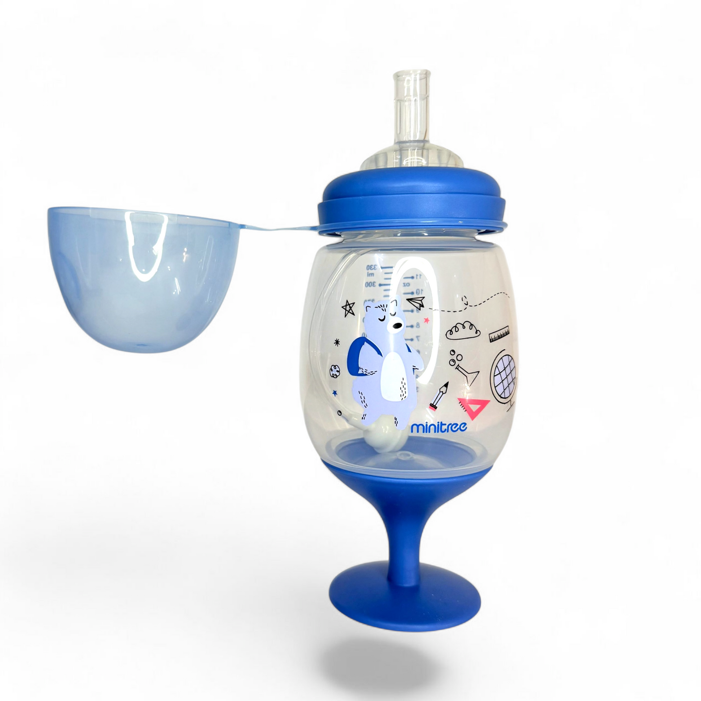 MiniTree 330ml Wideneck 3 in 1 Baby Feeder Sipper Straw