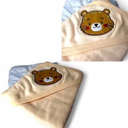 Pack of 2 Soft Hooded Baby Bath Towels