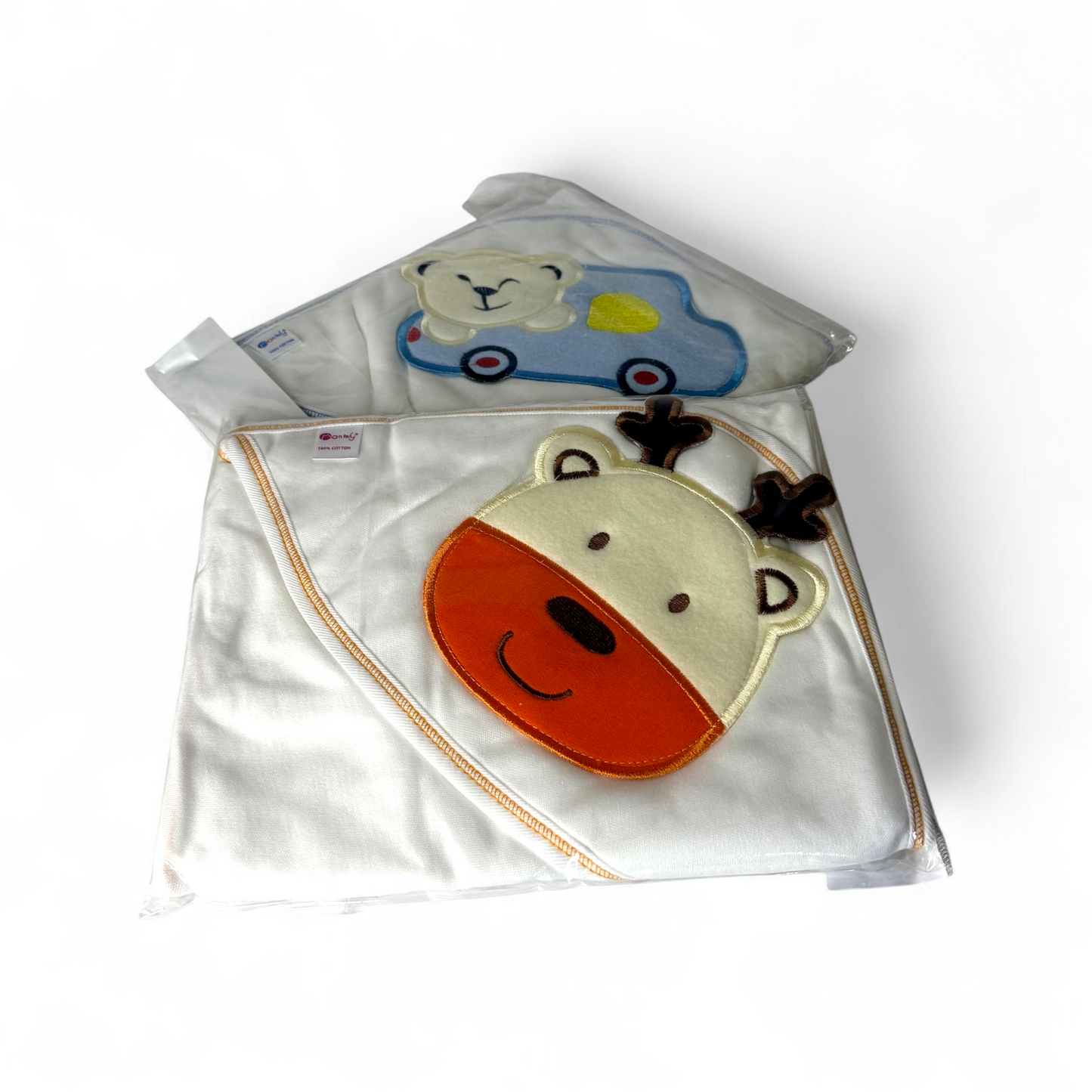 Pack of 2 Cute Premium 100% Cotton Wrapping Sheets