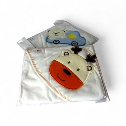 Pack of 2 Cute Premium 100% Cotton Wrapping Sheets