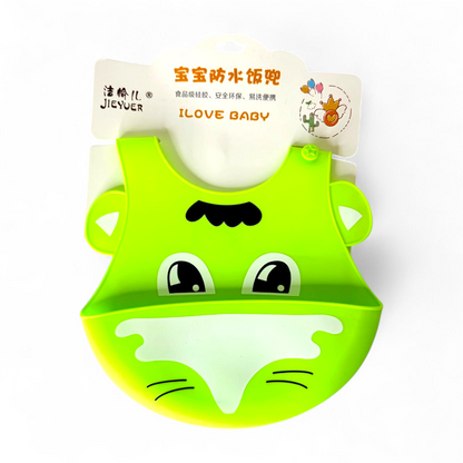 Silicone Pocket Bibs Cute Design and Colors