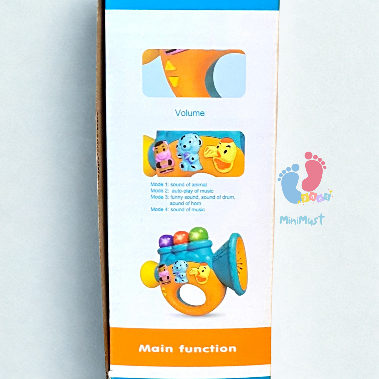 Musical Trumpet Toy for Kids with 4 Sound Modes