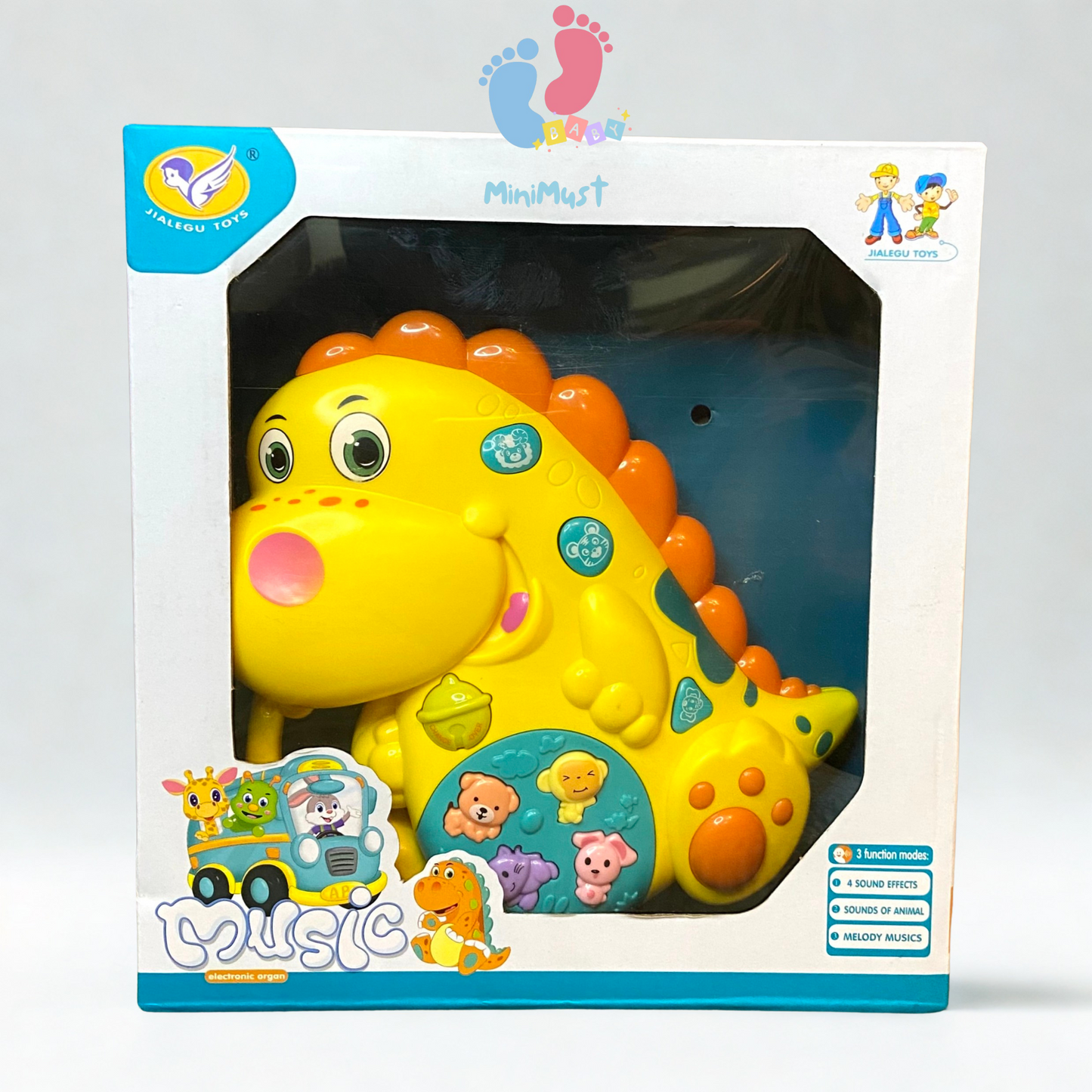 Dinosaur Musical Toy with Animal Sounds and Melody Music Effects