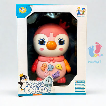 Cute Penguin Musical Toy with 3 Modes and Buttons