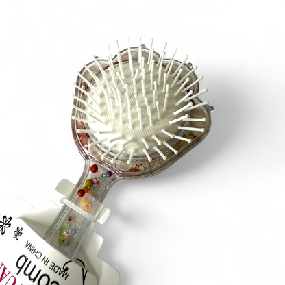 Soft and Gentle Baby Hair Brush with Colorful Crystal Back