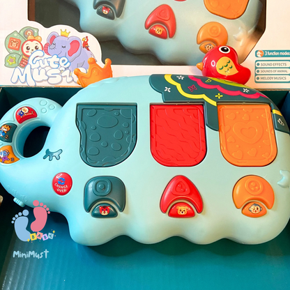Musical Elephant Toy with Animal Sounds and Melody Music Modes