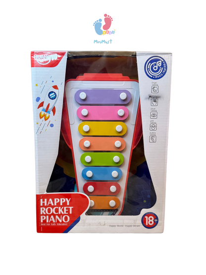 2-in-1 Xylophone Toy with Wheels for Toddlers