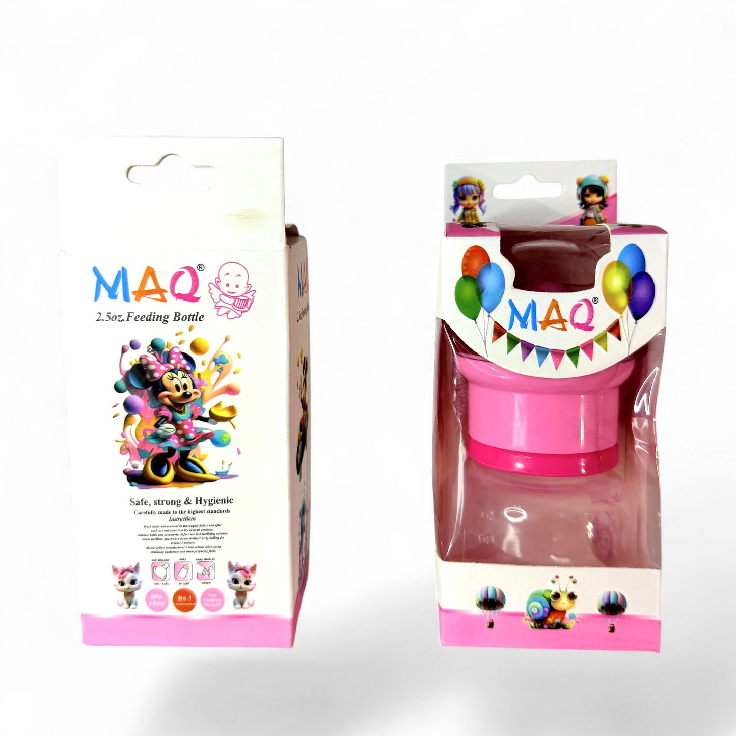 MAQ 60ml Baby Feeder with Rattle Cap 0+ Months