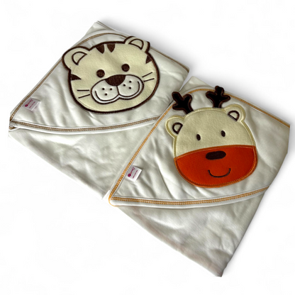 Pack of 2 Adorable Premium 100% Cotton Wrapping Sheets