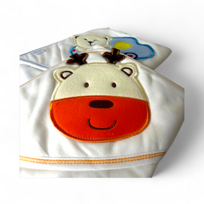 Pack of 2 Cute Premium 100% Cotton Wrapping Sheets