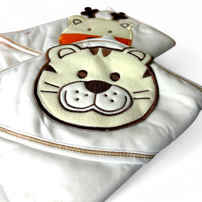 Pack of 2 Adorable Premium 100% Cotton Wrapping Sheets