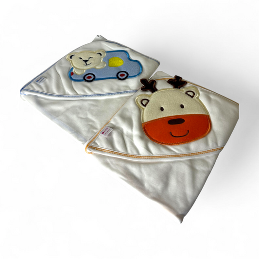 Pack of 2 Cute Premium 100% Cotton Wrapping Sheets