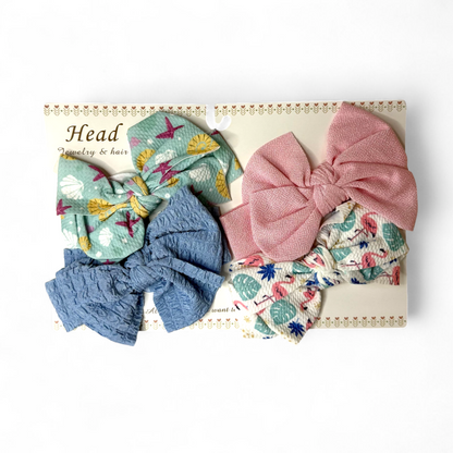 Pack of 4 Multicolor Baby Girl Headbands Cute Design