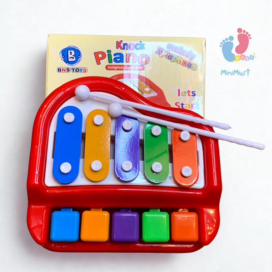 2-in-1 Xylophone Piano Toy with Sticks for Kids