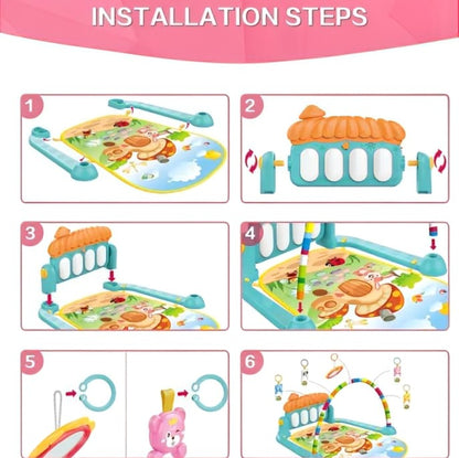 Huanger Piano Fitness Rack Playmat – Baby Gym 0+ Months